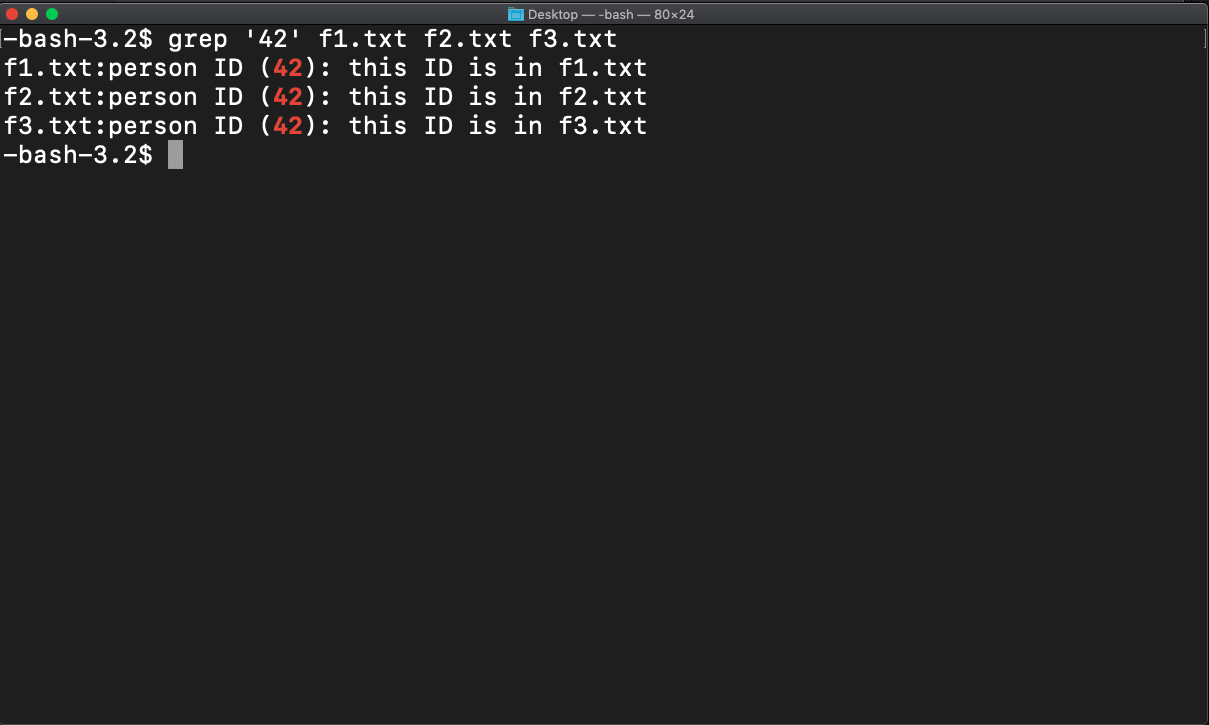 Grep Files In The Terminal