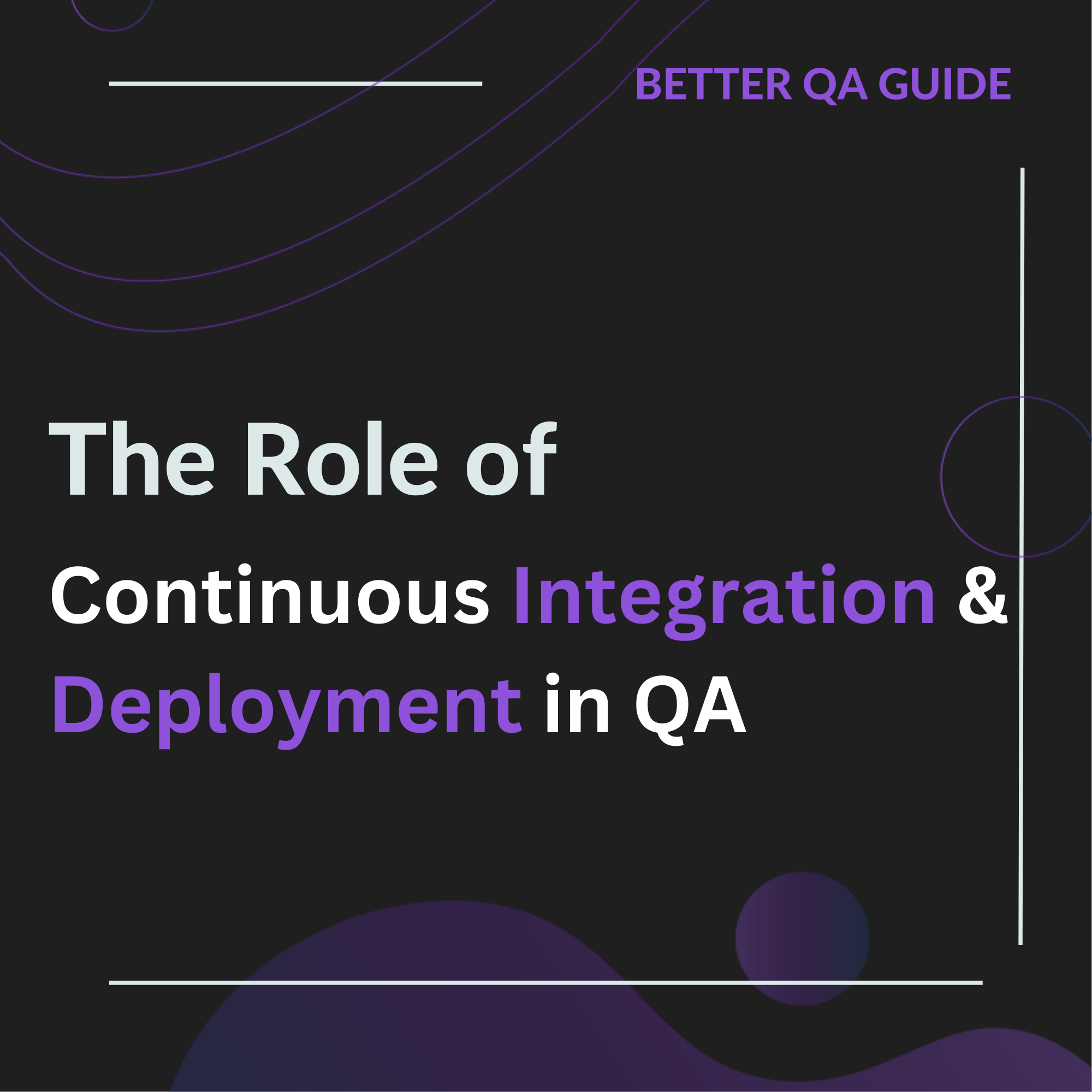 the role of continuous integration deployment in QA