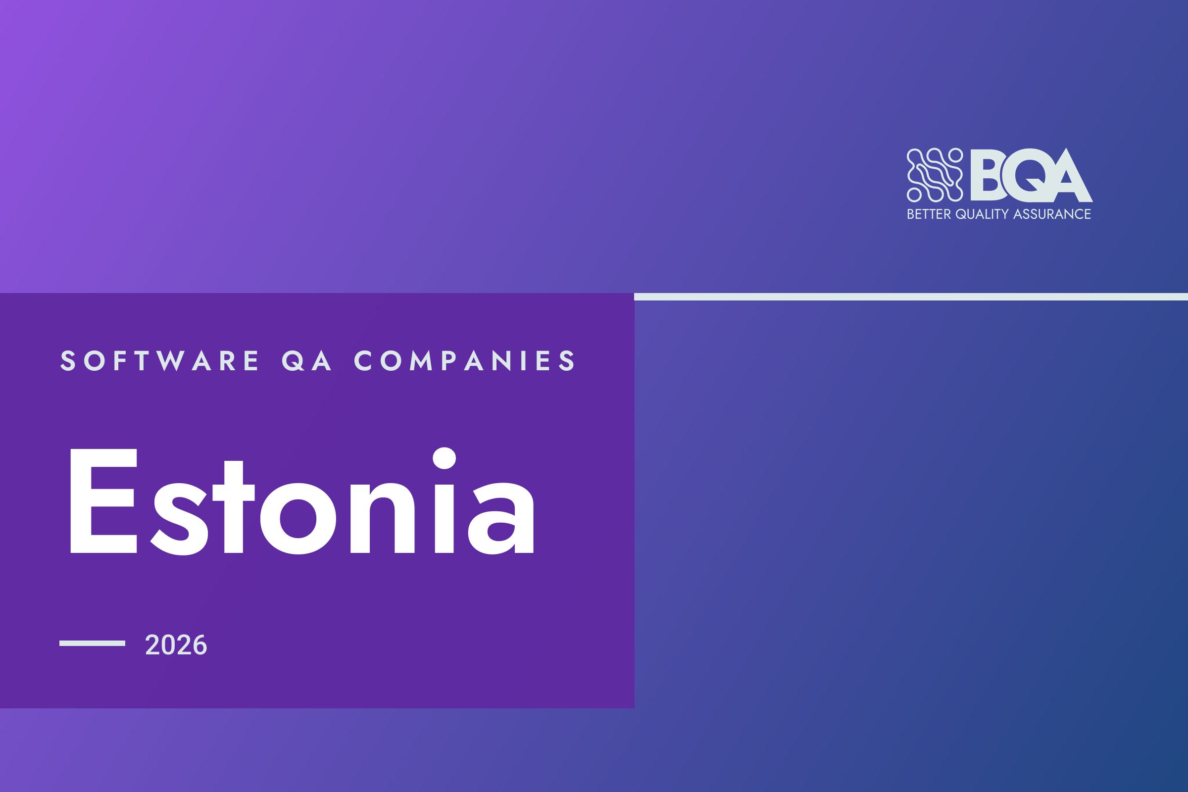 BetterQA card: software QA companies, Estonia, 2026