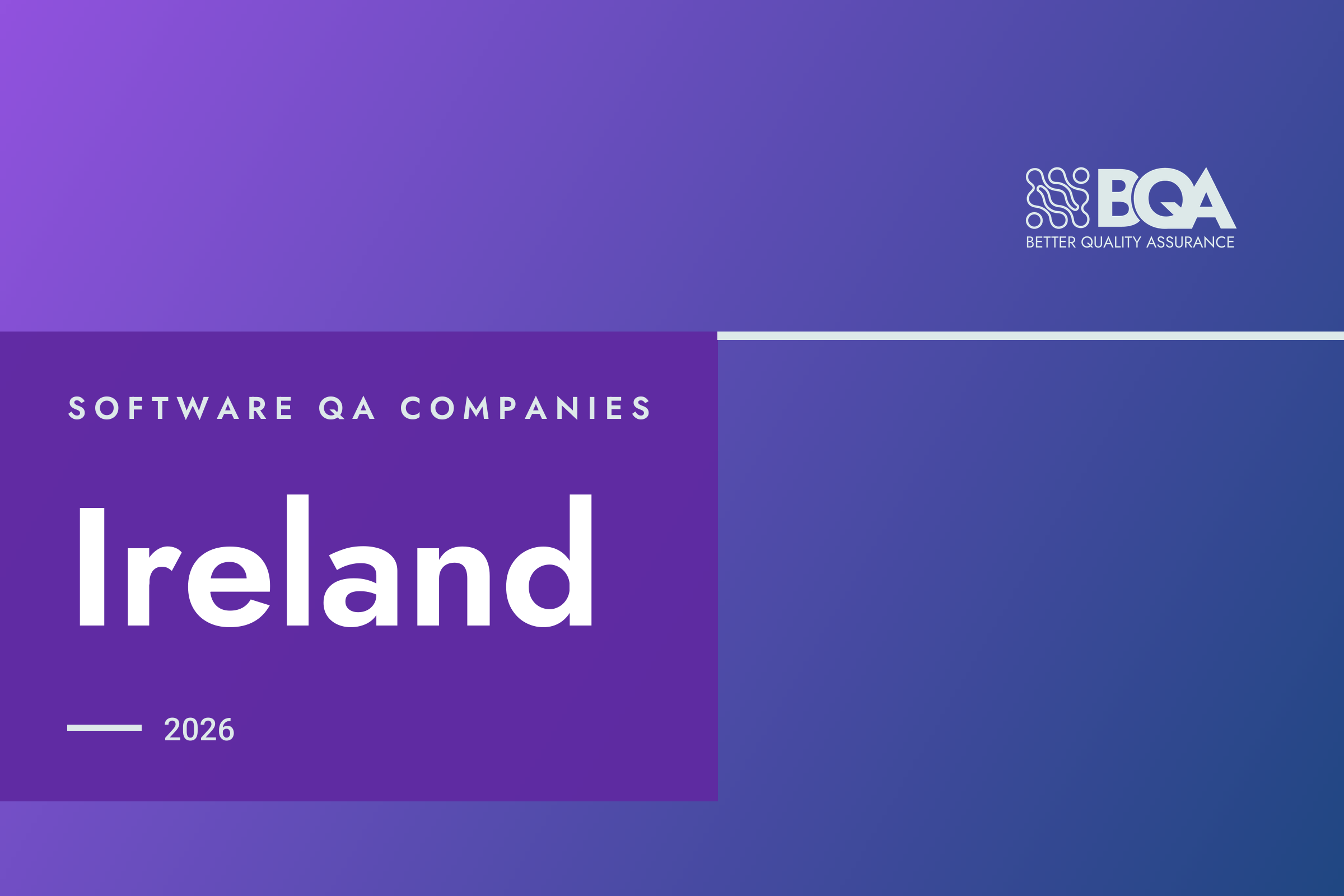 BetterQA card: software QA companies, Ireland, 2026