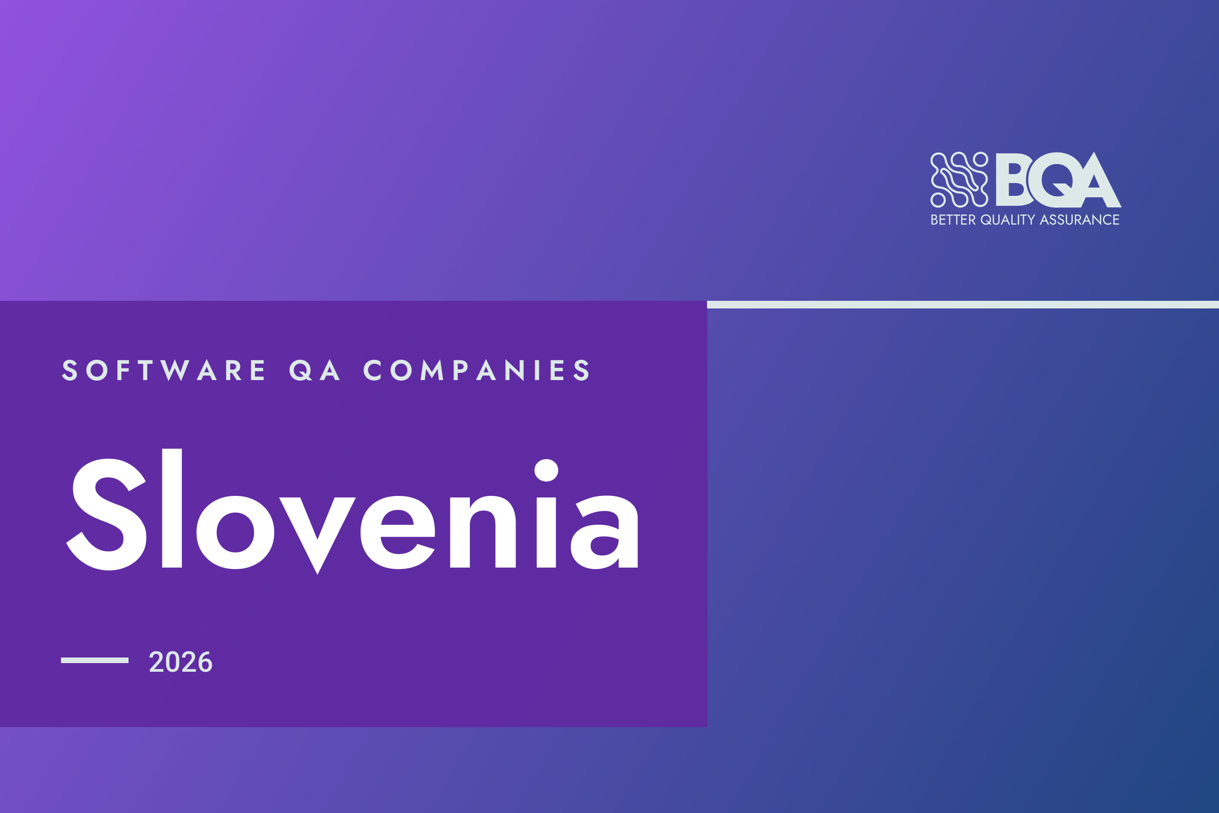 BetterQA card: software QA companies, Slovenia, 2026