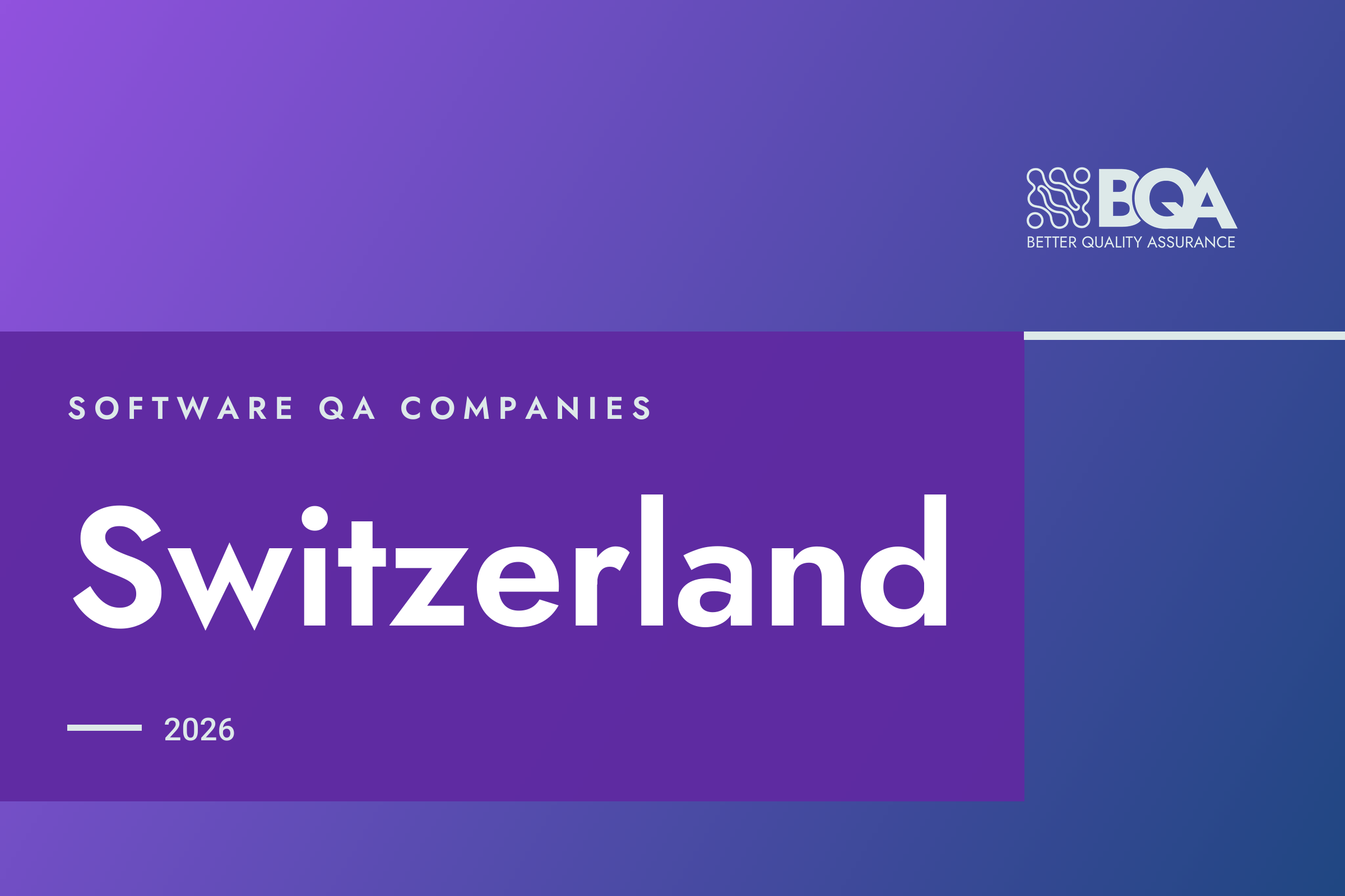 BetterQA card: software QA companies, Switzerland, 2026