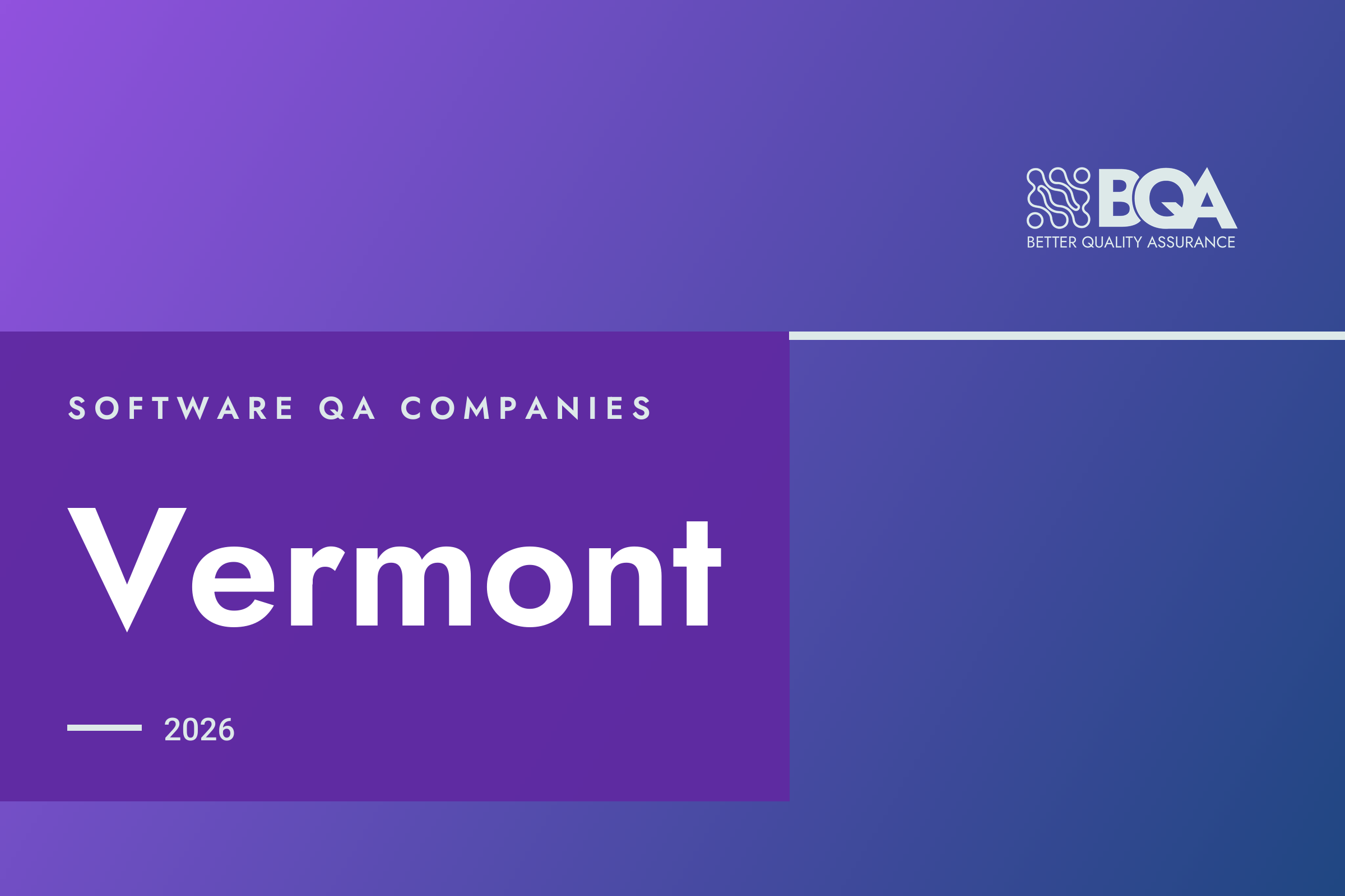 BetterQA card: software QA companies, Vermont, 2026